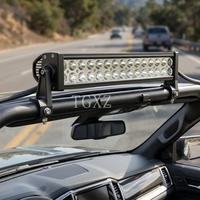 Barre lumineuse LED automobile 12V 52 pouces 300W à double rangée, puissante, pour tout-terrain, faisceau droit, vente en gros
