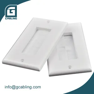 Gcabling 2 Cổng Mặt Tấm Modular Jack Mặt Tấm Dữ Liệu Mặt Tấm Keystoneplate Tấm Mặt Rj45 Mặt Tấm