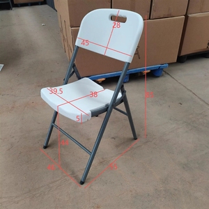 Sillas Plegables de Plástico Blancas, Modernas, Resistentes, Económicas, Portátiles y Sencillas para Eventos y Fiestas, Venta al Por Mayor - Product Image 4
