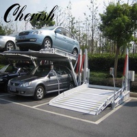 Système de levage de voiture hydraulique à 2 poteaux inclinables à double niveau Cherish, capacité de 2500 kg, certifié CE