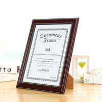 Marco de Certificado de foto de documento A4 de alta calidad, pantalla colgante de pared, marco de diploma universitario de Graduación