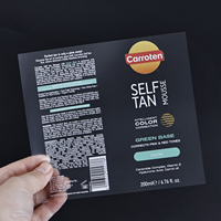 Autocollants personnalisés, étiquettes d'emballage cosmétique, étiquettes cosmétiques privées personnalisées, impression sérigraphique transparente, rouleaux adhésifs transparents pour bouteilles