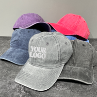 Gorra de Béisbol de 6 Paneles, Estilo Vintage Lavado, con Logotipo Personalizado Bordado en 3D de Alta Calidad en Algodón, Fabricación Personalizada