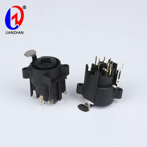 Connecteur femelle XLR 1/4 Combo <span class=keywords><strong>Jack</strong></span> Matériau de contact en laiton Boîtier en nylon <span class=keywords><strong>Prise</strong></span> de montage PCB - Product Image 2