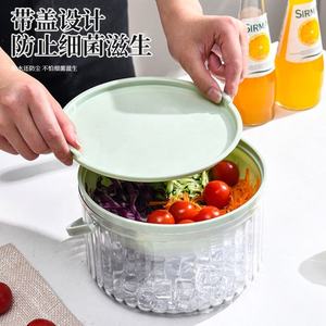Tazón de Plástico Hermético Portátil para Ensaladas, Caja de Almacenamiento Transparente para Refrigerador, Ecológica, para Frutas y Verduras, Venta al Por Mayor - Product Image 5