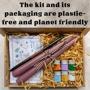 Kit de Pintura para Velas, Set de Manualidades con Velas, Idea de Regalo Creativa, Relajante y Consciente, con Materiales Ecológicos - Product Image 1