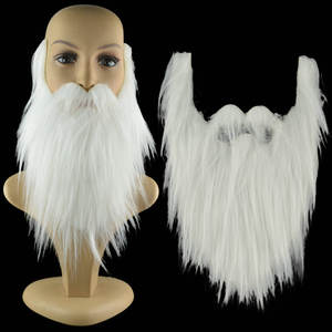 Barbe <span class=keywords><strong>de</strong></span> Père Noël pour spectacle <span class=keywords><strong>de</strong></span> fête d'Halloween, simulation <span class=keywords><strong>de</strong></span> <span class=keywords><strong>moustache</strong></span>, barbe <span class=keywords><strong>de</strong></span> pirate à barbe <span class=keywords><strong>de</strong></span> chevreuil grande taille pour accessoires <span class=keywords><strong>de</strong></span> fête - Product Image 4