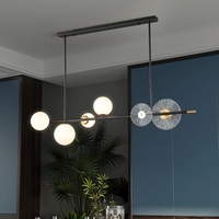 Personnalité Restaurant Bar Suspension Cuivre Couleur Ambre Luxe Cluster Moderne Pendentif En Verre Pour Hôtel Maison
