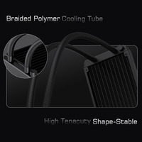 Lovingcool negro 240mm cobre líquido enfriador jugadores de alta eficiencia refrigeración rápida caja de la computadora ventiladores de refrigeración por agua de 4 pines