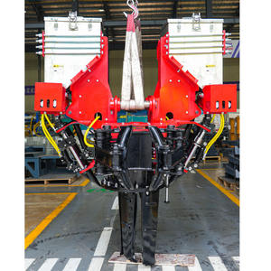 XUVOL Forestry Machinery Plantation Equipment 13-15T Excavator Attachment Pit Rotator <b>Soil</b> Pusher Double-bin Fertilizer <b>Spreader</b> - Product Image 1