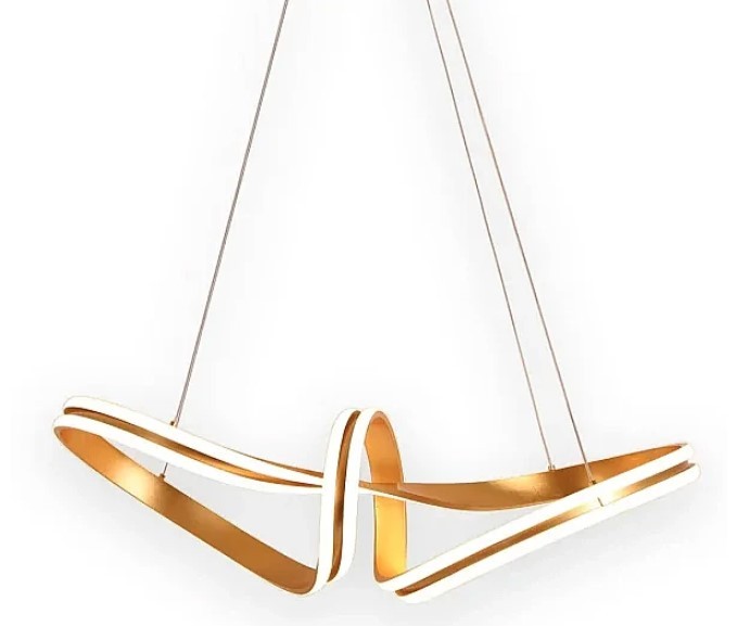 High Quality Long-Lasting Home Office Surface Mounted LED Ceiling Lamp Modern Design 76W 4000K 78CM Luminoza Gold Leaf