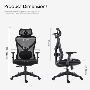 Bán buôn tùy chỉnh Ergonomic điều hành xoay Ghế văn phòng thiết kế hiện đại ghế văn phòng và bảng đồ nội thất lưới ghế - Product Image 6