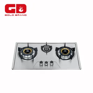 Più nuovo disegno 3 bruciatore di pannello in acciaio stufa a gas per wok/cast padella di ferro supporto fornello a gas per elettrodomestico da cucina