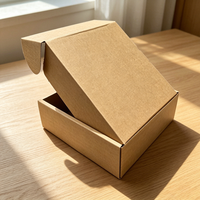 Boîte d'expédition en carton ondulé en papier kraft écologique et recyclable, taille personnalisée, vente en gros, emballage cosmétique, logo personnalisé