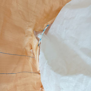 Yellow PP Woven Rice Embossed <b>Recyclable</b> Big <b>Bags</b> - Product Image 3