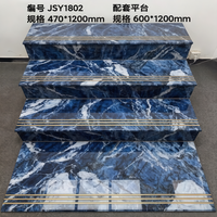 Carrelage de sol en pierre de luxe plaqué or 480x1200, carrelage d'escalier intégré, design moderne, carreaux vitrifiés pour salon et chambres