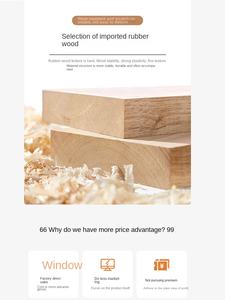 Meuble TV en bois massif 2025, moderne, petit appartement, chambre à coucher, salon, table basse combinée, emballage postal - Product Image 3