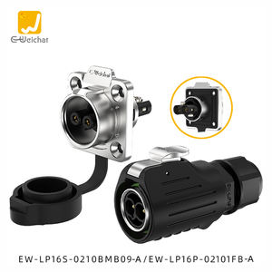 Connecteur de câble étanche IP68 LP16 <span class=keywords><strong>Aviation</strong></span> 20A 400V en alliage de cuivre avec boîtier PBT, 2-3 broches, pour montage sur panneau électrique, prise mâle/femelle - Product Image 3