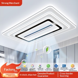 Ventilateur <span class=keywords><strong>sans</strong></span> pales minimaliste moderne avec base en fer et lampe LED pour plafond, idéal pour salon et chambre à coucher, nouveau modèle 2026 - Product Image 2