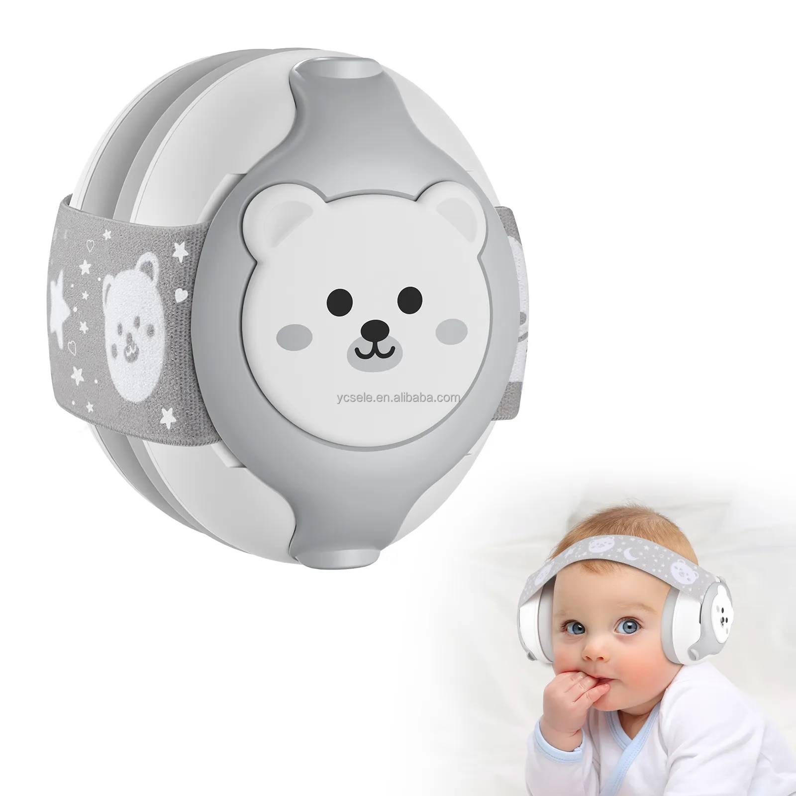 Bé bảo vệ tai earmuffs bé Headband trẻ sơ sinh 0-3 tuổi giảm tiếng ồn bé âm thanh bằng chứng earmuffs