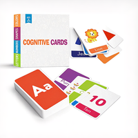 Cartes mémoire personnalisées, cartes de dessins animés cognitives, entraînement à la mémoire, apprentissage éducatif pour enfants, cartes flash de l'alphabet pour enfants