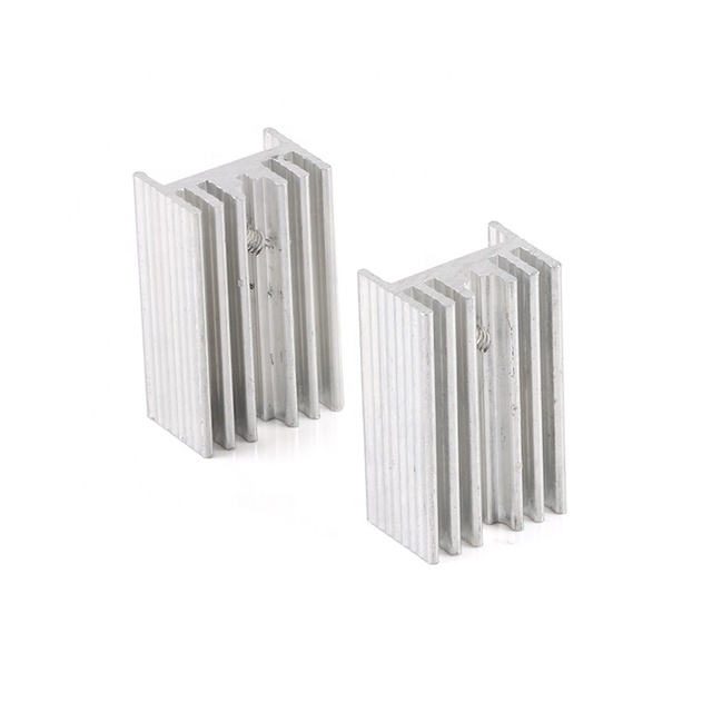 Silver Heat Sink 25X15X10MM Without Needle Radiator Cooling Fin Cooler Radiator Aluminum 25*15*10MM for Transistors TO220