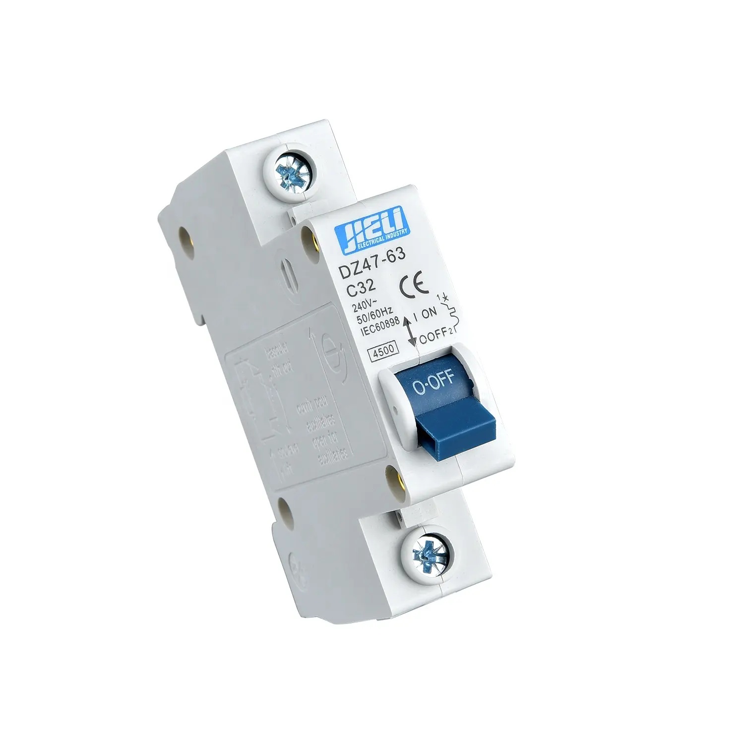 JIELI SCM environmental protection plastic air circuit breaker with protection overload and short circuit protection