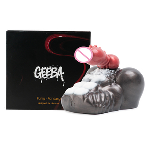 Masajeador de Pene Masculino con Diseño de Doble Estimulación, con un Masturbador de Silicona Inspirado en un Lobo Salvaje con Tapón Anal Integrado - Product Image 4