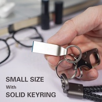 Vente chaude 4GB 2GB 512MB 128MB Mini clés USB 8GB 16GB 32GB 64GB 128GB LOGO personnalisé clé USB en métal avec porte-clés