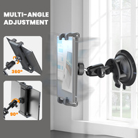 Support de tablette et de téléphone à ventouse puissante pour surfaces planes, compatible avec le tableau de bord et le pare-brise de la voiture