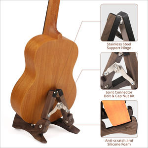 MUSO Discounted Wholesale Kleine Violine <span class=keywords><strong>Ukulele</strong></span> Gitarren ständer mit Gummi pads Reise zubehör für Musik instrumente - Product Image 2