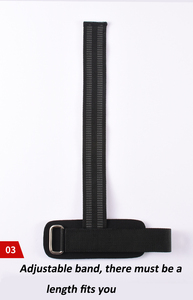 カスタムウェイトリフティングリストストラップ5mm厚ネオプレンサポートジムトレーニングリストバンド - Product Image 4