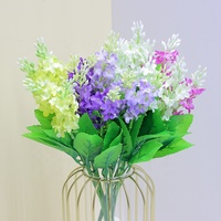 Buket bunga buatan Nordic, buket buatan dekorasi rumah hotel ornamen pengaturan bunga lavender grosir