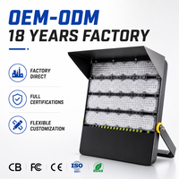 Poteau d'éclairage LED haute qualité IP65 pour extérieur, projecteur LED pour terrains de sport, stades de football et de soccer