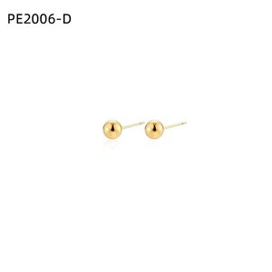 Pendientes Amy Amy de Plata 925 con Bola Minimalista para Uso Diario de Mujer PE2006 - Product Image 2
