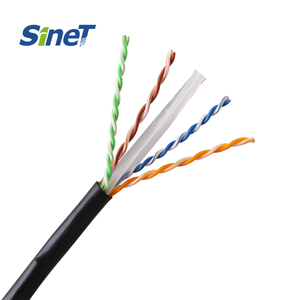 Tốc độ nhanh Gigabit mèo 6 23AWG rắn 305m Cáp <span class=keywords><strong>Ethernet</strong></span> ngoài trời PVC Áo khoác <span class=keywords><strong>UTP</strong></span> FTP SFTP <span class=keywords><strong>CAT5E</strong></span> cat5 loại rẻ hơn 1000ft giá - Product Image 4