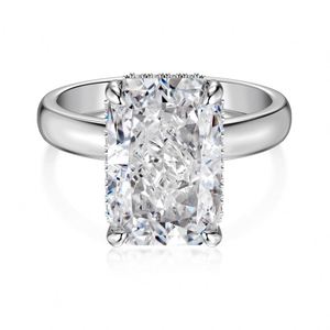 Dylam Fine Fashion Women Jewelry Wedding Band Sterling Silver 8A Crushed <b>Iced</b> Out Cut Cubic Zirconia Engagement Bridal <b>Rings</b> - Product Image 1