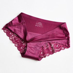 Sous-vêtements sexy en satin et soie glacée <span class=keywords><strong>pour</strong></span> femmes, culottes sexy sans couture en dentelle, culottes <span class=keywords><strong>pour</strong></span> femmes, sous-vêtements féminins S086 - Product Image 6
