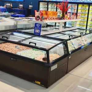 Congélateurs Combinés pour Supermarchés et Magasins d'Épicerie, Vitrine Réfrigérée Commerciale en Îlot - Product Image 5