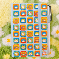 Carnet de notes A6 à couverture rigide LABON Kawaii Kitten, papier ligné 100 g/m², avec élastique personnalisé, cadeau pour étudiants et détaillants