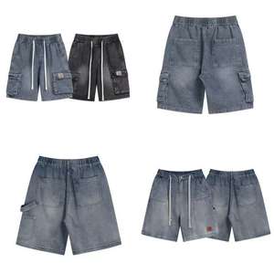 <span class=keywords><strong>Pantalones</strong></span> Cortos de Mezclilla Holgados con Lavado Retro para Hombre, Estilo Casual de Verano, para el Trabajo - Product Image 2