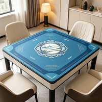 Tapis de Mahjong Écologique Imperméable Style Chinois, Tapis de Table en Tissu Caoutchouc Épais, Résistant à l'Usure et Antidérapant pour Jeux de Cartes et de Plateau