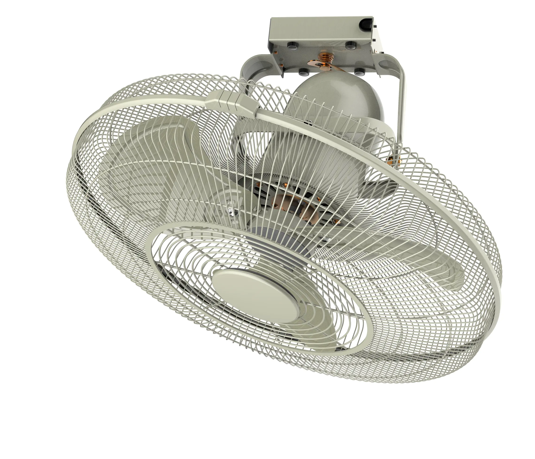 Ventilatore da soffitto elettrico oscillante da 20 pollici, in metallo, ventilatore da soffitto meccanico, produce in Cina pezzi di ricambio gratuiti