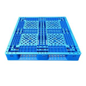 6 धावकों भारी शुल्क लाइट प्लास्टिक पैलेट पूर्ण परिधि बेस स्टैकबल पुल 4-वे फोर्कलिफ्ट एंट्री प्लास्टिक पैलेट - Product Image 2