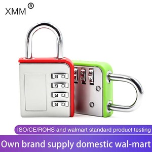 Serrure à combinaison à 4 chiffres en alliage de zinc, pour valise, sac à main, coffre-fort, serrure à <span class=keywords><strong>code</strong></span>, casier, XMM-8072L, grand <span class=keywords><strong>cadenas</strong></span> à combinaison - Product Image 2