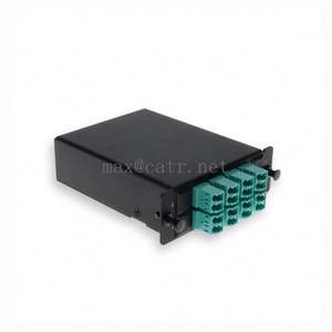 แผงแพทช์ไฟเบอร์ FTTH CAT6ผนัง12พอร์ต N250-P12ไฟเบอร์ PA แบบเลื่อนได้ - Product Image 3