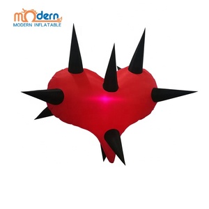 LED Inflable <span class=keywords><strong>Amor</strong></span> Corazón Decoración Gigante Rojo y Blanco Globo Corazones para Bodas - Product Image 1