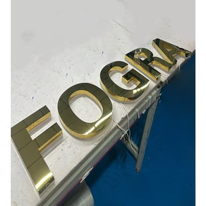 Thư kim loại Backlit dấu hiệu 3D 3D thư signlaser cắt kim loại thép không gỉ dẫn đăng ký Hội Đồng Quản trị nhà sản xuất - Product Image 2