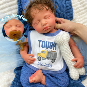 Muñecas Reborn de Silicona de 20 Pulgadas para Niñas/Niños, LouLou, Cuerpo Completo de Silicona Suave, Lavable, con Venas 3D Realistas, Cabello Injertado, Regalo de Navidad - Product Image 1