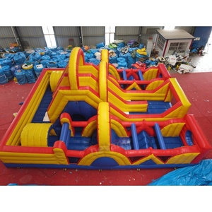 Corso commerciale grande percorso ad ostacoli gonfiabile per adulti casa di rimbalzo all'aperto - Product Image 2